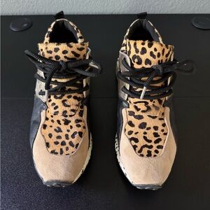 Steve Madden Cliff Leopard Print Sneakers 9
